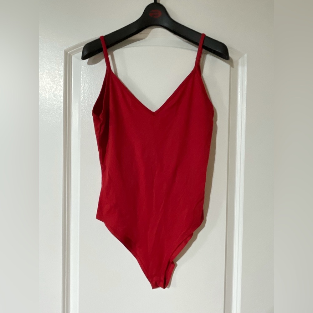 Red body suit